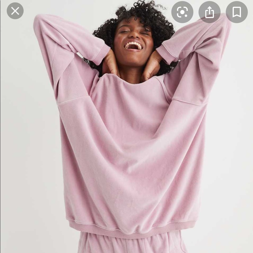 Aerie REAL Obsessed Velour Sweatshirt